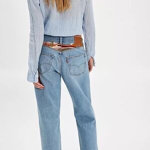 Levi's Women's Desert Western Embroidered Light Blue Jeans